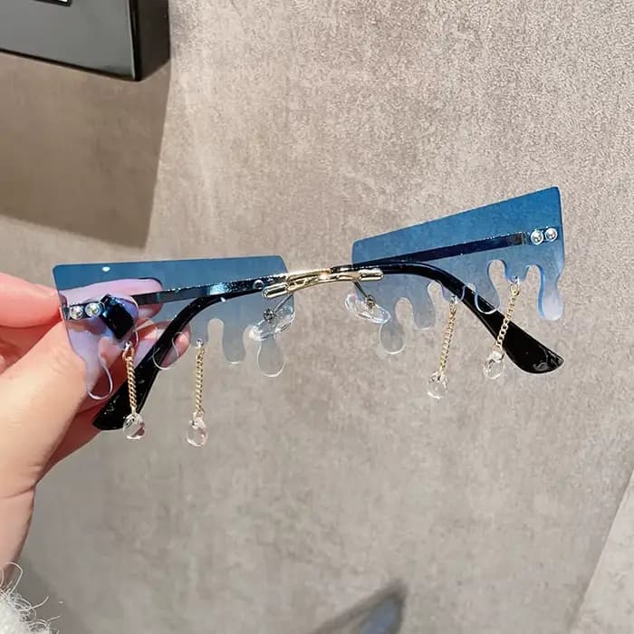 Lunettes de soleil en forme de neige fondante pour femmes