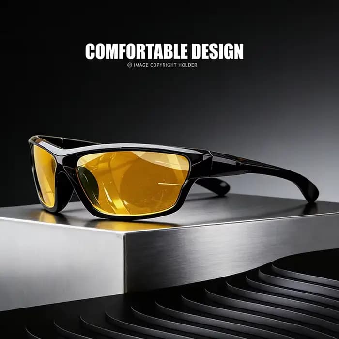 Lunettes de soleil polarisées de sport à la mode – Monture colorée transparente – Parfaites pour le cyclisme