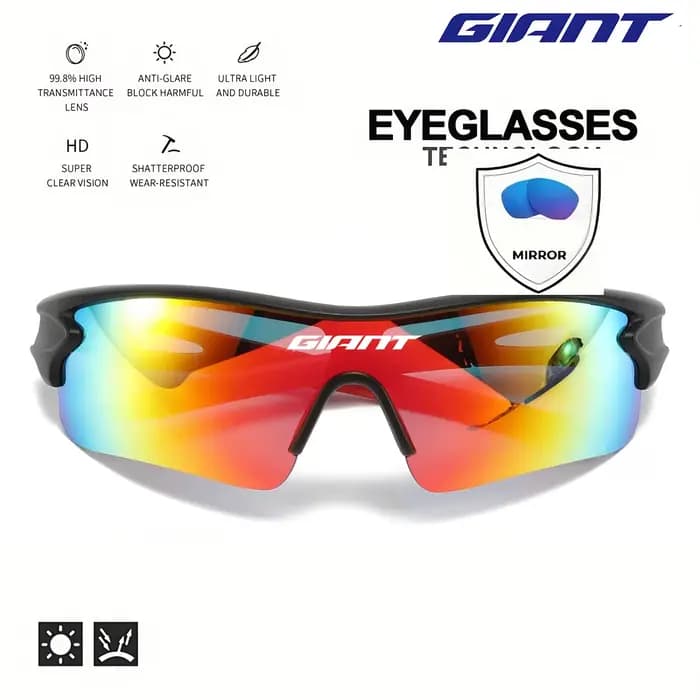 Lunettes de cyclisme géantes Protection UV400 lentilles HD cadre léger pour hommes femmes vélo de route équitation escalade et pêche