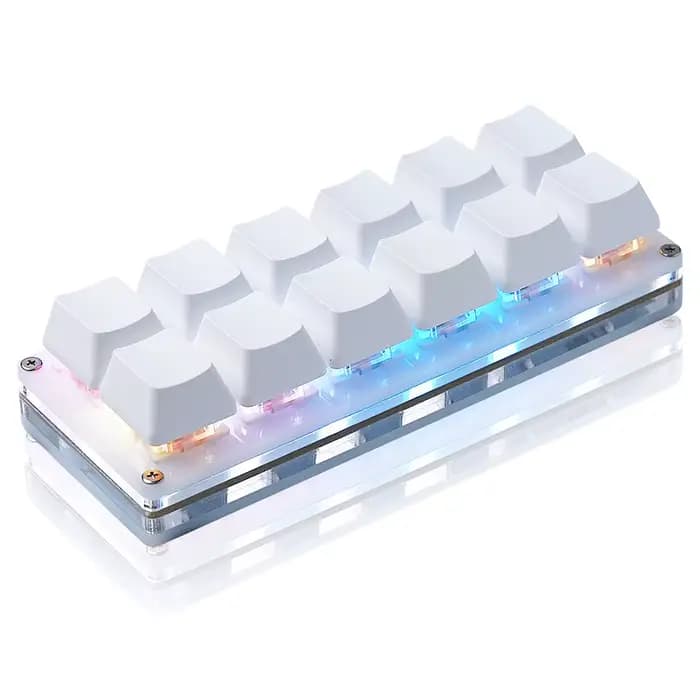Mini clavier de jeu mécanique 12 touches, clavier à une main, filaire USB-C, OSU, Programmable et échangeable à chaud