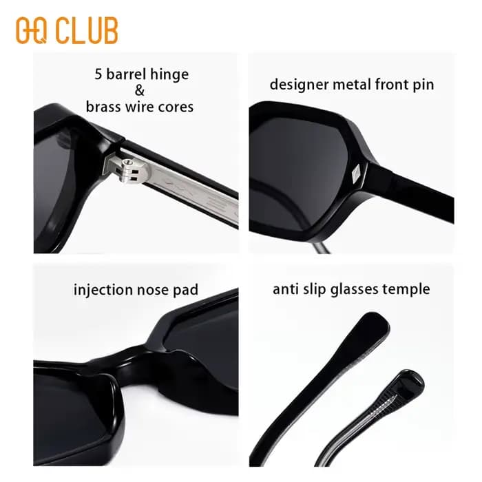 O-Q CLUB Designer Lunettes de soleil de luxe Marques Vintage