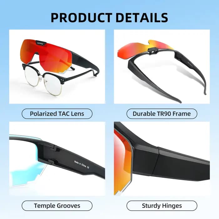 Vozapow lunettes de cyclisme polarisées Protection UV400