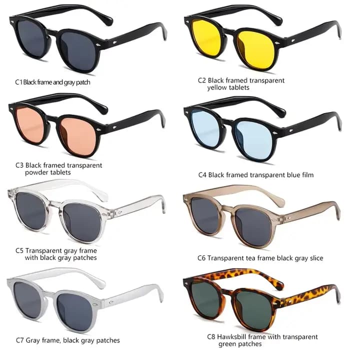 Lunettes de soleil rectangulaires Vintage pour hommes et femmes