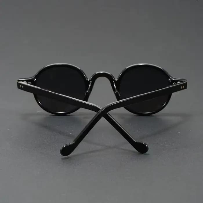 Petites lunettes de soleil rondes rétro Orange pour femmes et hommes