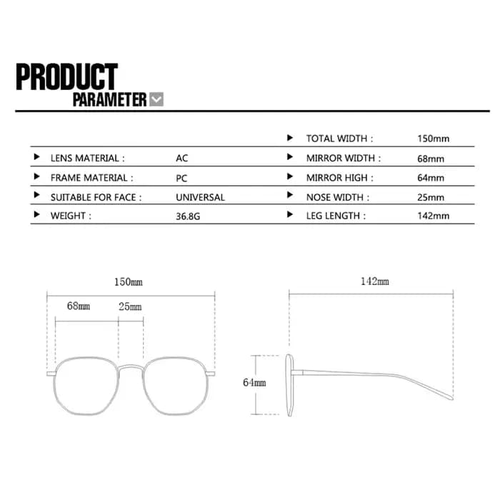 Respzed-Lunettes de soleil hexagonales pour femmes et hommes