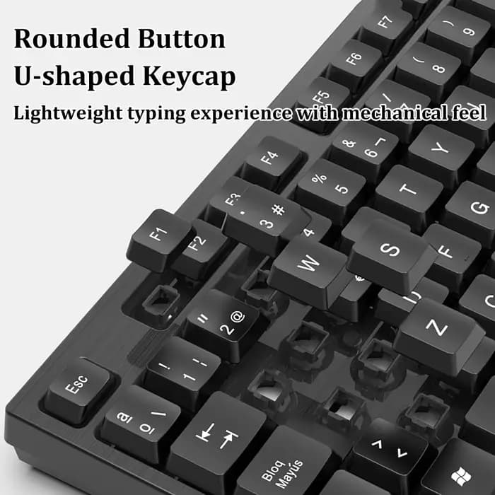 Clavier filaire USB, 104 touches, clavier Standard pour ordinateur portable, clavier de jeu, clavier à Membrane, clavier ergonomique pour PC Windows Mac OS