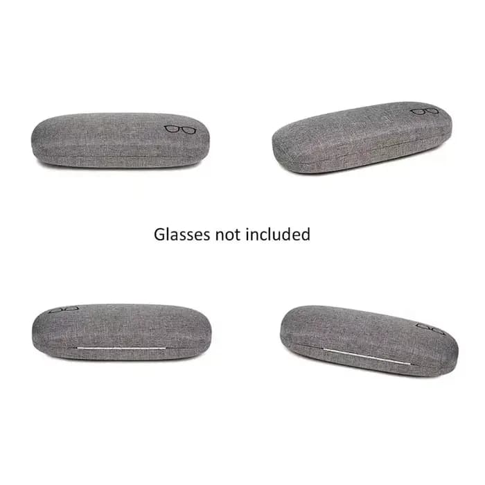 Étui à lunettes de mode coque rigide tissus de lin étuis