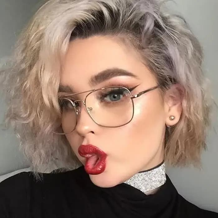 Lunettes de soleil vintage à monture carrée dorée pour hommes et femmes