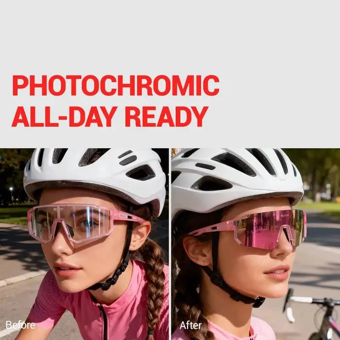 SCVCN femmes rose vélo cyclisme lunettes