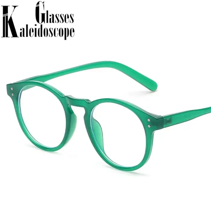 Anti lumière bleue lunettes rondes cadre femmes hommes Vintage