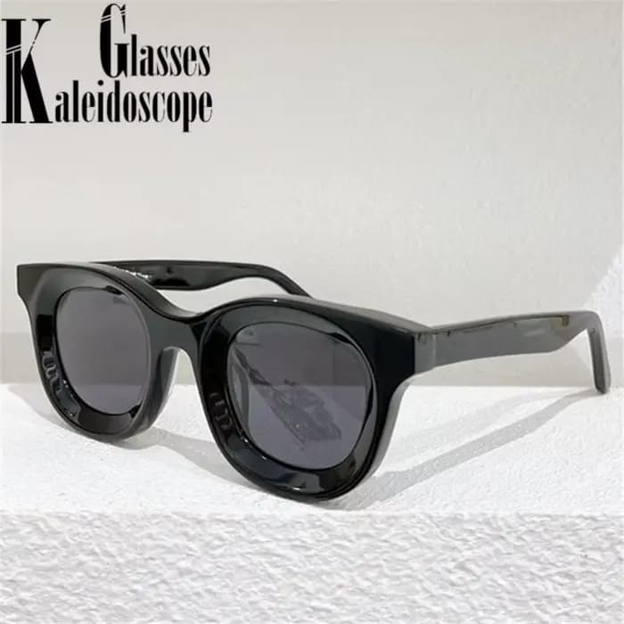 Lunettes de soleil rondes concaves pour femmes marque de mode concepteur petites