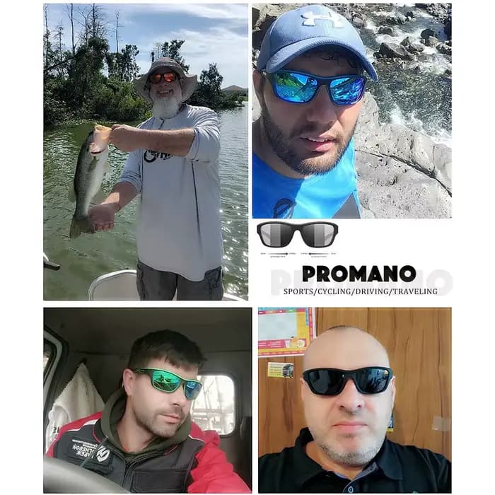 Dalwa lunettes de soleil de pêche polarisées hommes conduite nuances mâle randonnée