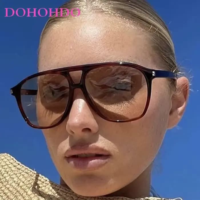 DOHOHDO Lunettes de soleil tendance surdimensionnées pour hommes et femmes
