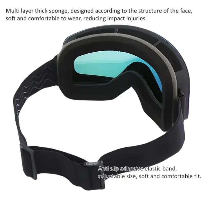 Lunettes de Ski 100% Protection UV400 Anti-buée lentille Interchangeable
