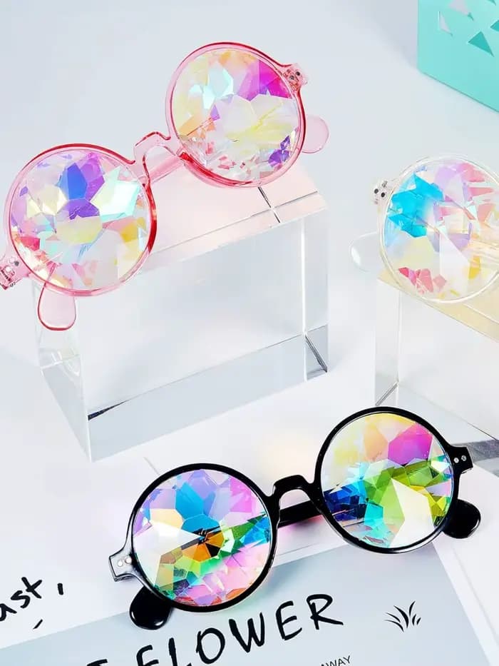Lunettes de kaleidoscope pour festivals