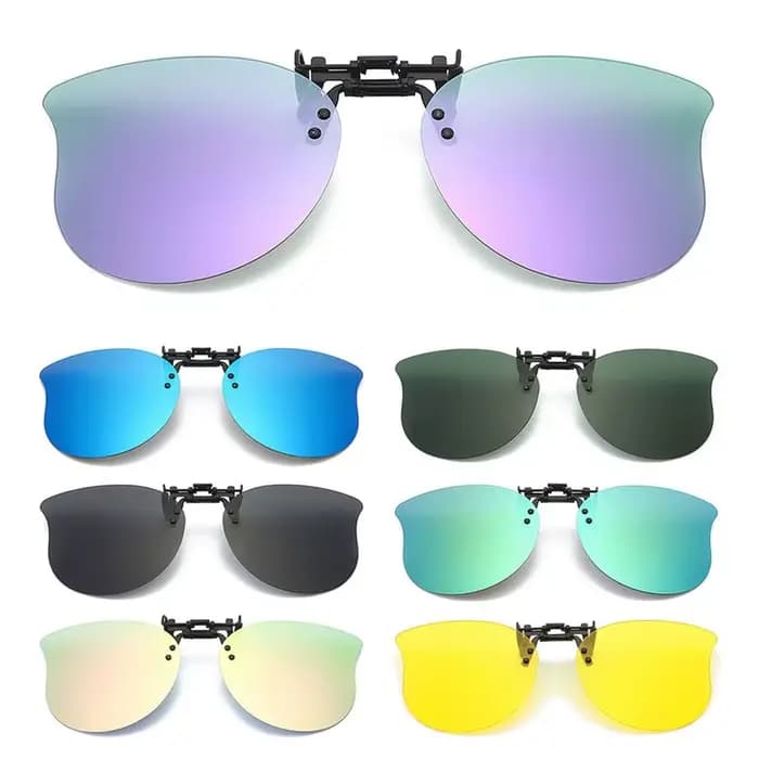 Lunettes de soleil à clipser en forme d'œil de chat
