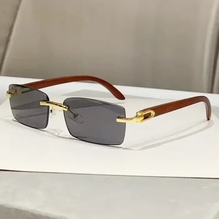 Lunettes de soleil carrées à petit cadre pour hommes et femmes