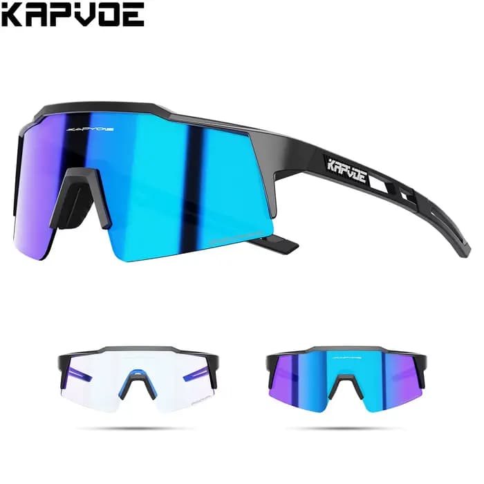 KAPVOE photochromique vélo nuit équitation lunettes UV400 vtt