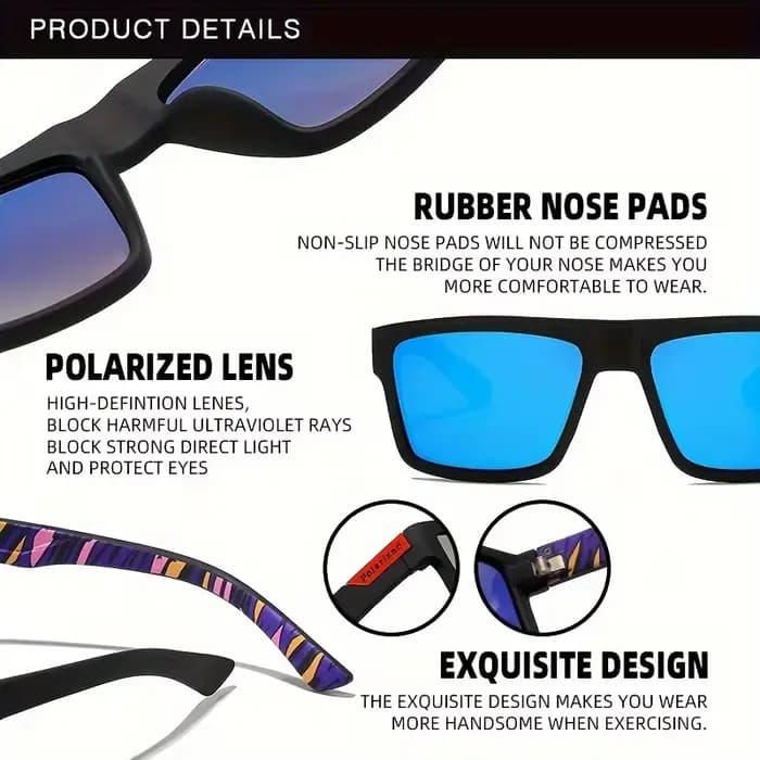 Lunettes de soleil polarisées à la mode pour hommes et femmes