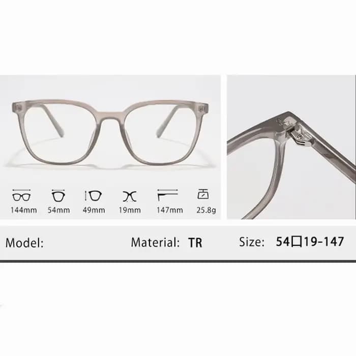 Lunettes de vue carrées rétro pour hommes