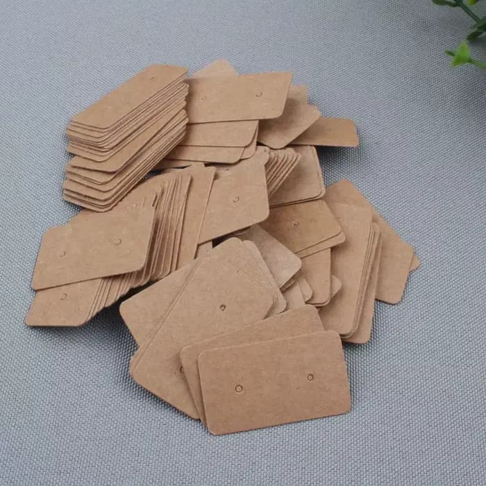 Étiquettes de prix vierges en papier kraft, étiquettes d'emballage en carton, étiquettes de vêtements, étiquettes de prix pour emballage, 2x3,5 cm, 500 pièces par lot