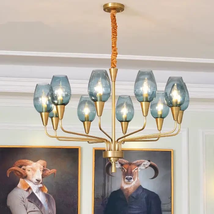 Lustre moderne salon Restaurant lampe de haute qualité hôtel chambre d'amis chambre lampe en verre originalité concepteur