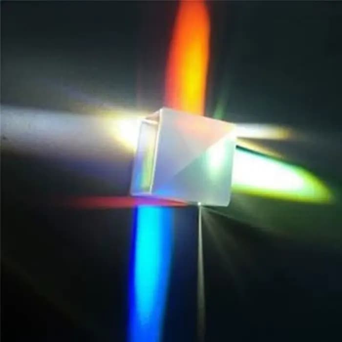 Prisme à lumière vive à six côtés, prisme cubique combiné, faisceau de vitrail, prisme de séparation, expérience optique