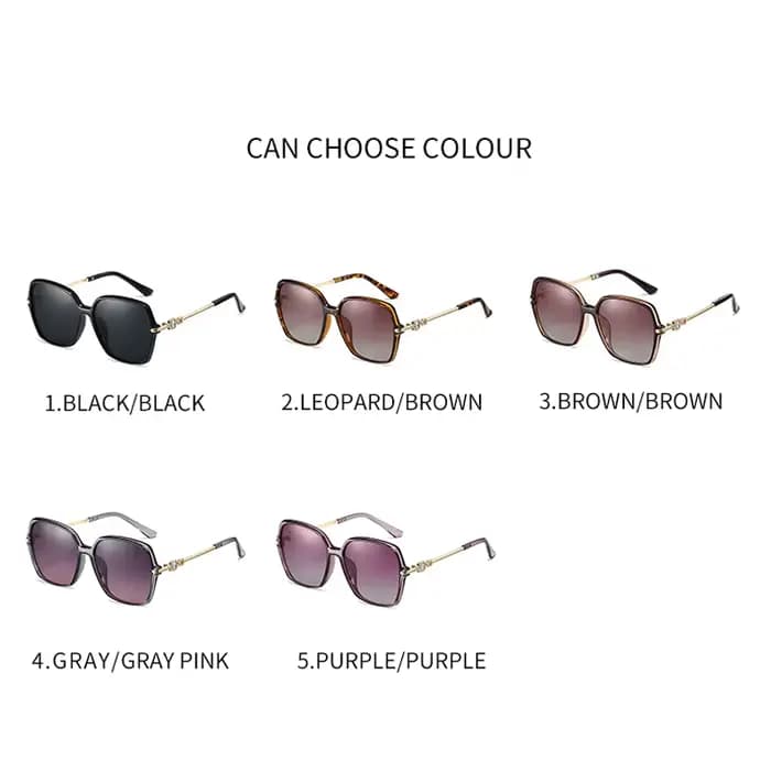 RUISIMO polarisé tendance métal carré lunettes de soleil femmes hommes Simple marque de luxe