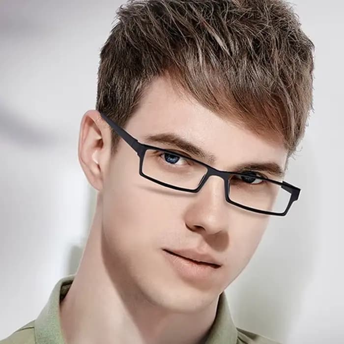 BENZEN petit rectangle lunettes cadre hommes Vintage TR