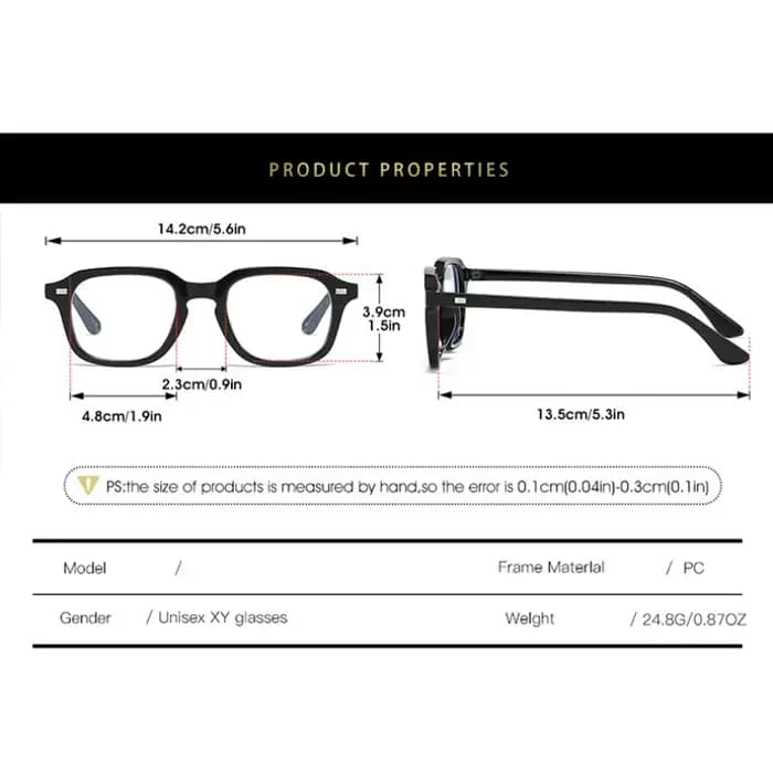 Lunettes de soleil carrées rétro pour hommes et femmes
