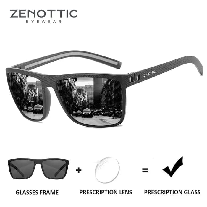 ZENOTTIC Lunettes de soleil polarisées carrées rétro