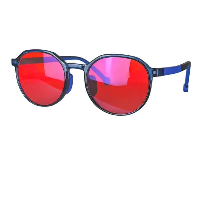 Lunettes à lentilles orange pour enfants, verres rouges pour garçons et filles, filtre de lumière bleue, lunettes de jeu, blocage de la lumière bleue, dioptrie personnalisée
