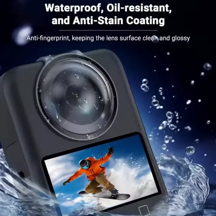 Caméra panoramique OSMO 360, verre trempé de protection, lentille de filtre UV optique haute définition résistante à l'usure pour accessoires d'appareil photo