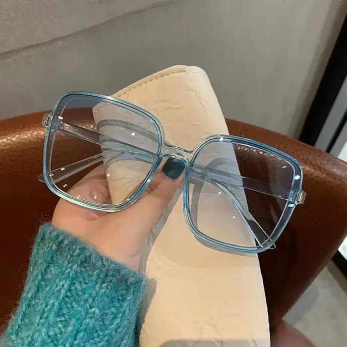 Lunettes de soleil surdimensionnées sans bords pour femmes