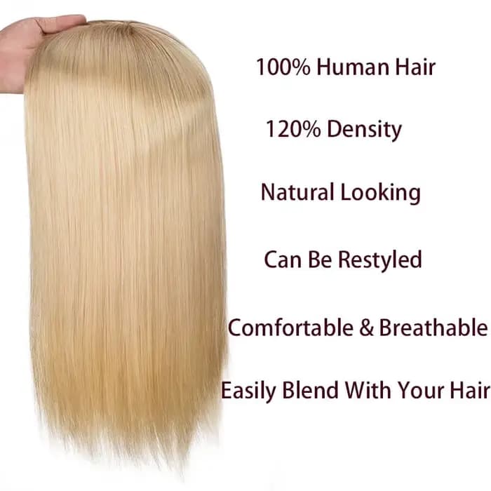 Extensions capillaires juives pour femmes, 16-20 pouces, lisses, en cheveux humains, avec clips, 7x8, toupet pour femmes, aspect naturel