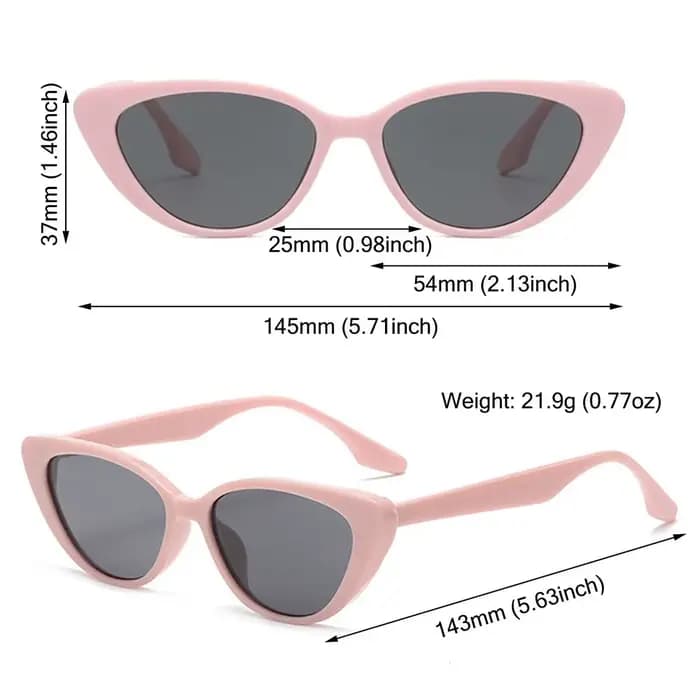 Lunettes de soleil en forme d'oeil de chat