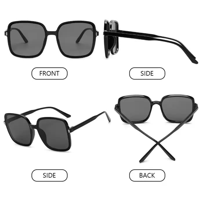Respzed-Lunettes de soleil carrées vintage de luxe pour femmes