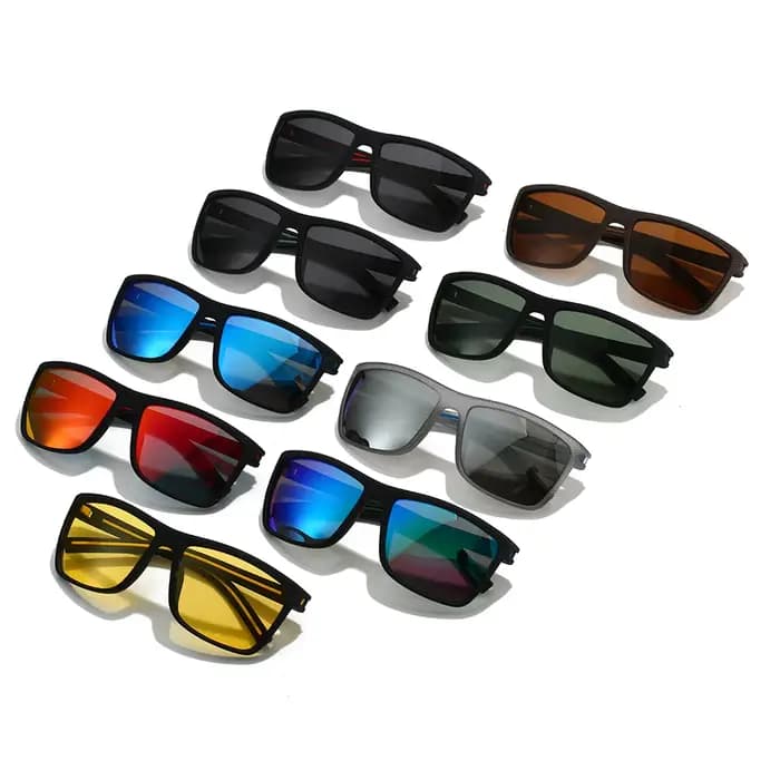 1/2 pièces lunettes de soleil hommes polarisées femmes UV400