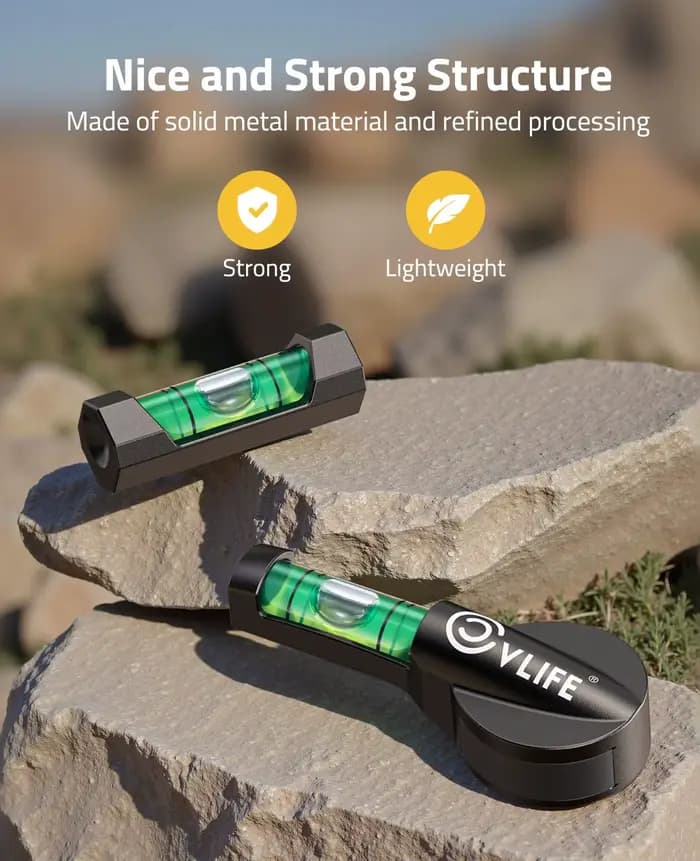 CVLIFE – Kit de nivellement de niveau de portée avec Bases magnétiques, niveau à bulle haute visibilité pour accessoires optiques, système de nivellement