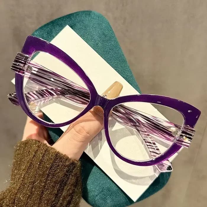 Nouvelles lunettes œil de chat haute définition à la mode avec grand cadre