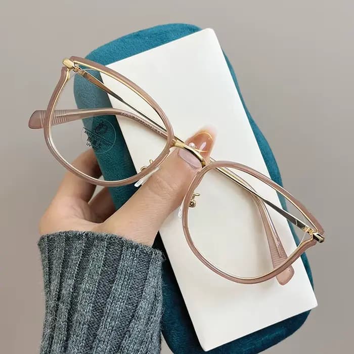 Lunettes de myopie œil de chat pour femmes élégantes, mode métal noir, petite monture presbytie, Anti-lumière bleue, lunettes de Prescription