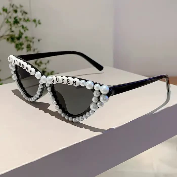 KAMMPT œil de chat Design cadeau nuances brillant perle décor rose présent lunettes pour femmes fête d'anniversaire faveur dames accessoires cadre