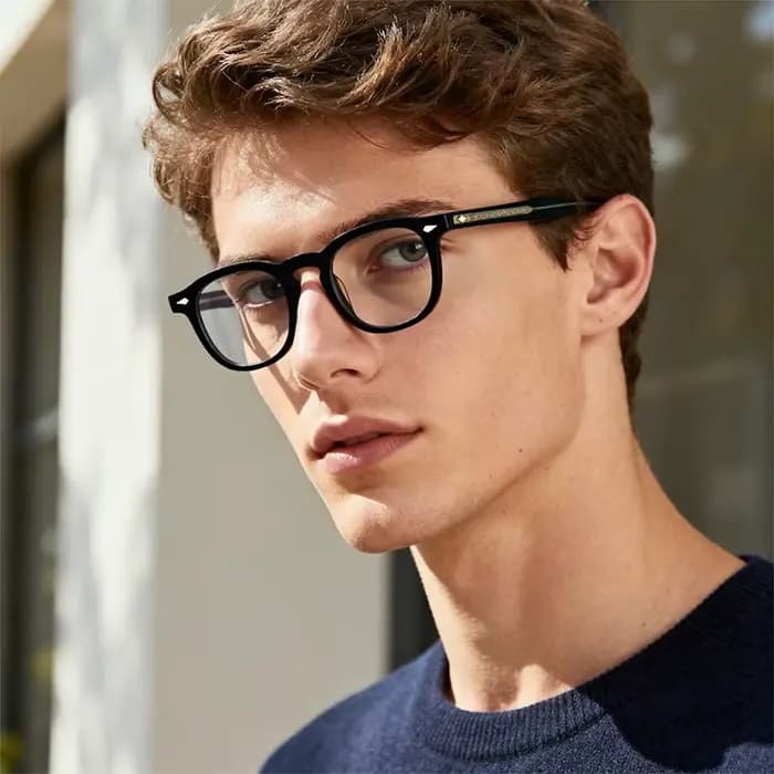 Lunettes optiques rétro classiques pour hommes