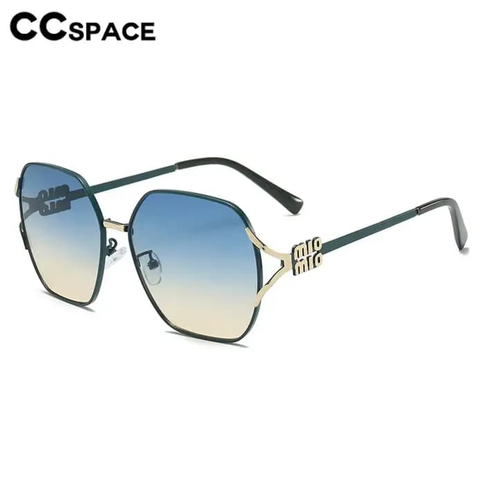 Nouvelle mode 2025 lunettes de soleil femmes marque de luxe lettres Anti lumière forte Vintage grand cadre