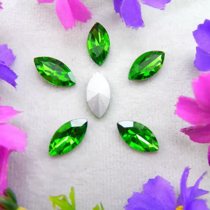 Cristaux de verre 8 tailles et couleurs, formes navette, œil de cheval, marquise, strass à coller pour artisanat, nail art, coques de téléphone, DIY