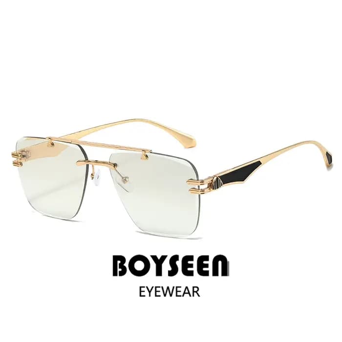 Lunettes de soleil carillon sans cadre avec protection UV pour femmes