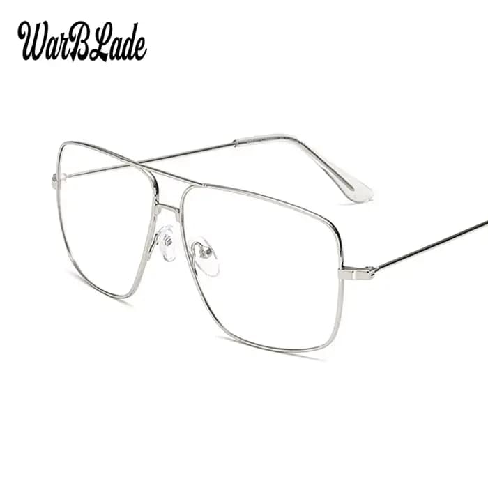 WarBLade Vintage or métal cadre lunettes hommes femmes