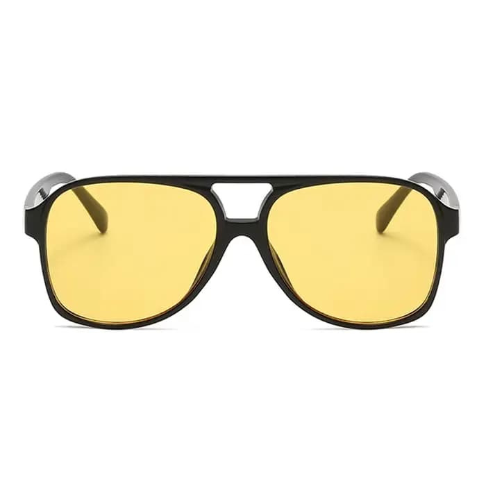 Lunettes de soleil vintage à double pont pour femme