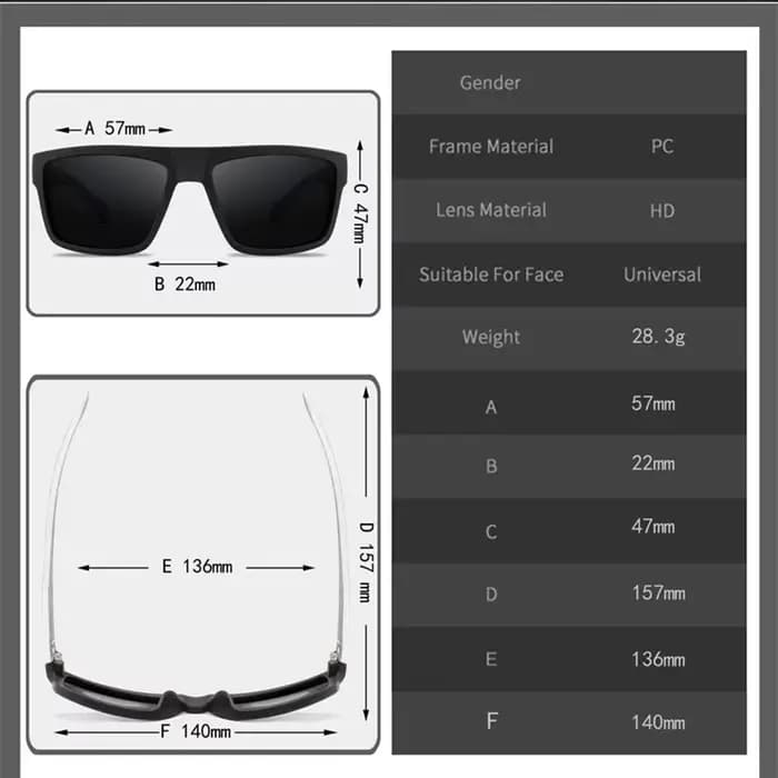 Lunettes de soleil polarisées pour hommes et femmes