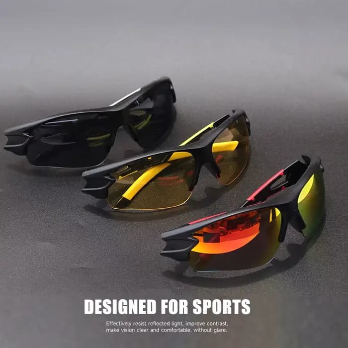 Lunettes de soleil de sport pour hommes et femmes – Protection UV400 semi-sans monture pour baseball